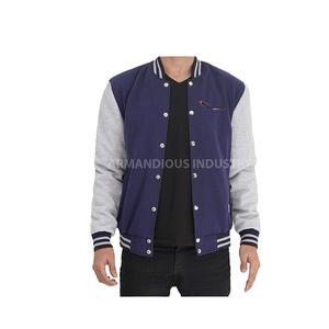 Vestes matelassées en duvet de satin coupe ajustée pour hommes, blouson d'hiver de baseball, vêtements avec motif Letterman - Product Image 1