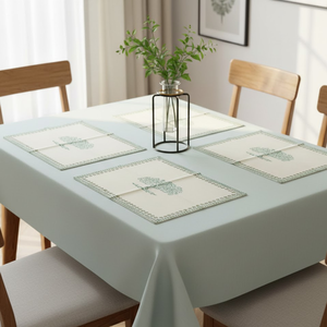 Juego de 6 Piezas de Ropa de Cama STUDIO-N Bodhi Tree, 100% Algodón, 80g, Estampado Blanco en Bloque - Product Image 3