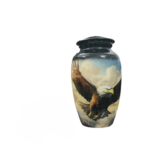 Elegant <b>Pastel</b> Marble Effect Metal Urn for Ashes Premium Adult Cremation Urn for Home Memorial Display and Lasting Remembrance - Product Image 6