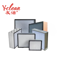 Filter Udara HEPA H13 H14 Ramah Lingkungan Berbahan Fiberglass Dengan Rangka Logam untuk Pusat Data & Pabrik Semikonduktor-Ukuran Kustom