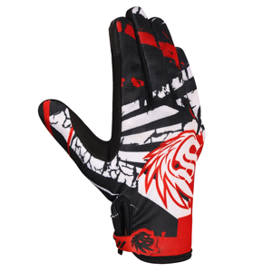 Full Finger Motocross Racing Gloves Silicone Printing PU Coating Non Slip Breathable <b>Strap</b> Wrist Closure Outdoor Activities - Product Image 3