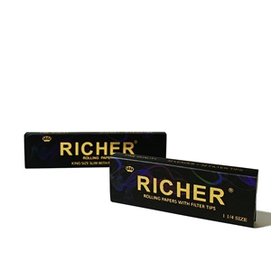 Premium Custom Slow Burn <b>Certificated</b> Rolling <b>Paper</b> King Size Slim 13gsm Natural with Private Label Printing Service - Product Image 3