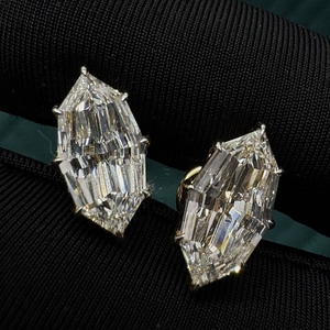 ต่างหูเพชรทรงมาร์คีส์ 4 กะรัต รับรองโดย IGI ตัวเรือนทองคำขาว 14K เครื่องประดับหรูหราสำหรับงานปาร์ตี้ เหมาะสำหรับผู้หญิง - Product Image 4