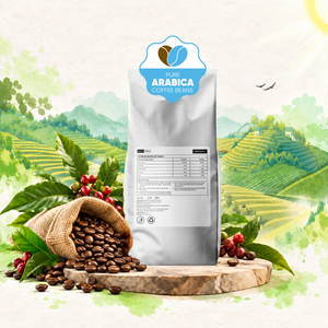 Granos de café Arabica Espresso, color marrón tostado medio con sabor amargo, embalaje personalizado de origen vietnamita para almacenamiento estable - Product Image 1
