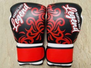 Guantes de Boxeo Profesionales de Competición, Cuero Premium, Cierre Ajustable de Velcro, Unisex, para Kickboxing y Muay Thai - Product Image 5