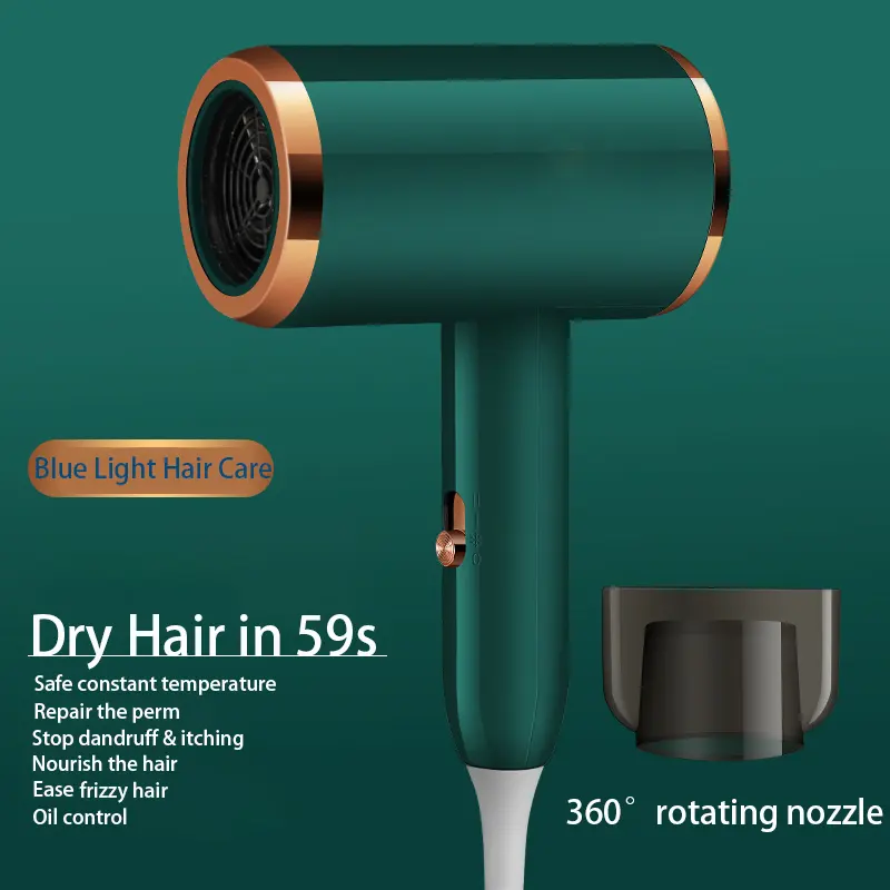 Profesyonel Salon saç kurutma makinesi için yeni taşınabilir negatif iyonlar sıcak saç kurutma makinesi Salon hafif şık