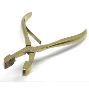 Pinzas para Extensiones de Cabello Doradas, Herramienta de Engarzado de Anillos Micro, Acero Inoxidable Duradero - Product Image 1