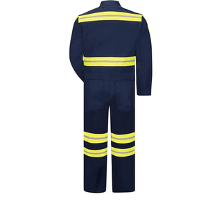 <b>hi</b> vis coverall long sleeve reflective safety wear <b>hi</b> vis coverall breathable industrial utility coverall <b>hi</b> vis coverall - Product Image 3