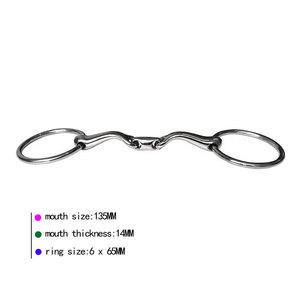 Bocado de Acero Inoxidable Premium para Caballo, Anillado y Articulado, Herramienta Ecuestre Duradera, Tamaño y Color Personalizables, Bocado Reutilizable - Product Image 6