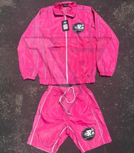 Custom <b>Summer</b> 2-Piece Nylon Shorts and <b>Jacket</b> Reflector Set for <b>Men</b> High-Quality Reflector Tracksuit. Streetwear And Short OEM - Product Image 6