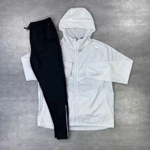 Ventes en gros aux meilleurs prix, ensembles coupe-vent deux pièces en polyester et nylon sur mesure pour hommes, toutes tailles. - Product Image 3