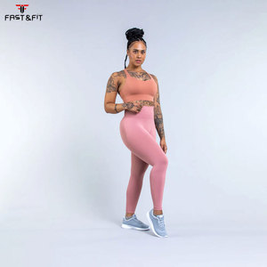 Soutien-gorge de sport antichoc grande taille léger et respirant avec logo frontal, maintien élevé et coussinets fixes, style débardeur pour le fitness - Product Image 5