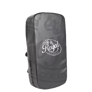 New Style Thai Pads Kickboxing MMA Muay Thai Boxing Training Genuine Cowhide Leather Curved Kick Pad - Product Image 1