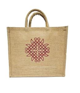 Elegant Eco Friendly Jute <b>Tote</b> Shopping <b>Bag</b> 14x12x5 Durable Natural Fiber Non <b>Woven</b> Handles Oceanic Global Brand Open Top Solid - Product Image 4