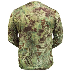 Men's Long Sleeve Camouflage Hunting Shirt 100% Polyester Breathable Sublimation Print Summer Outdoor Wear - Product Image 1