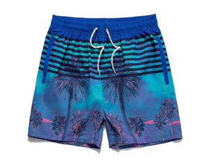 Short de bain pour homme de qualité supérieure, short de plage en maille, fermeture élastique, respirant, séchage rapide, poches zippées, grande taille - Product Image 2