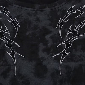 Customizable Large-Sized Men's Vintage Printed <b>T</b>-Shirts 100% Cotton Digital Printing Breathable & Anti-Pilling Acid Wash - Product Image 4