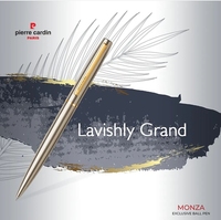 Stylo bille en métal Pierre Cardin Monza de haute qualité, design élégant, finition argent mat premium, personnalisable, pointe de 0,7 mm