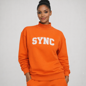 Sweat-shirt à col montant Premium en molleton de coton oversize, chaud, pour l'hiver, style streetwear décontracté, haut de mode - Product Image 1