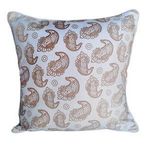 Indian ethnic series decorative paisley cushion cover <b>red</b> shades motif printed cushion cover <b>throw</b> pillow paisley cushion cover - Product Image 1