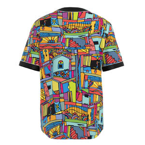 Maillot de baseball unisexe personnalisé, uniforme d'équipe sublimé, vêtements de sport avec impression de logo, vêtements de softball personnalisables OEM ODM - Product Image 2