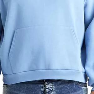 Sweat-shirt tendance pour homme automne-hiver, style américain, tricoté, épais, gaufré, coupe oversize, à capuche, couleur unie - Product Image 2