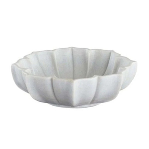 Bol décoratif en marbre blanc cannelé avec bord festonné, plat à fruits en pierre naturelle sculptée, centre de table festonné pour la décoration de la maison et des hôtels - Product Image 5