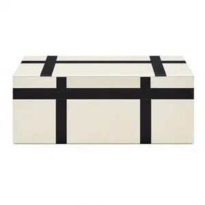 Resin Inlay Jewelry Organizer Box Floral Marble Storage <b>Case</b> with Lid for Dresser <b>Vanity</b> Tabletop - Product Image 1