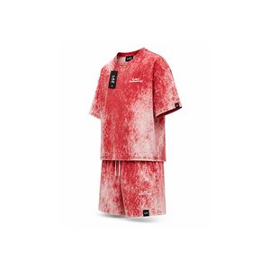 Low MOQ Best Fashion <b>Men</b> Acid Wash Sumer set Casual Wear High Waist Solid Color 100% Cotton Breathable Quick Dry Summerset - Product Image 6