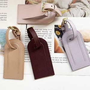 Top-Grain Genuine Leather Luggage Tags Luxury Travel ID Labels for <b>Suitcases</b> Handcrafted Full Grain Leather Travel Tag LTG-0330 - Product Image 2