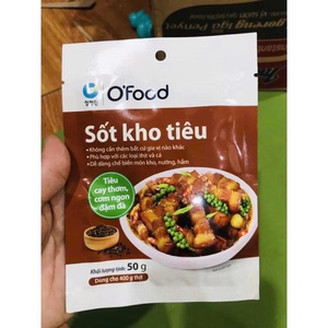 ซอสหมูตุ๋นพริกไทยโอ'ฟู้ด 50 กรัม พร้อมปรุง ใช้สำหรับหมักและปรุงรสตุ๋น เครื่องปรุงรสพรีเมียม ขายส่ง - Product Image 4