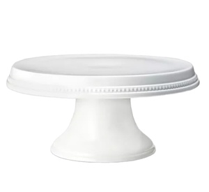 Soporte único y de moda para pastel de boda, Color blanco usado para fiesta, redondo, de hierro, diseño moderno - Product Image 1