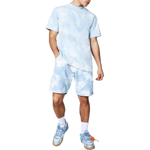 New Design Summer 2-Piece Breathable Thin Quick Drying Sportswear Men's <b>Set</b> with Short Sleeve Top and Sport Shorts - Product Image 2