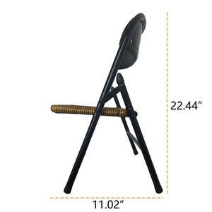 Ensemble de 4 chaises de salon en rotin - Product Image 4