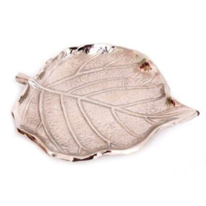 Plateau de service double feuille en nickel et aluminium, de haute qualité, décoratif, fait main, élégant, vente en gros - Product Image 5