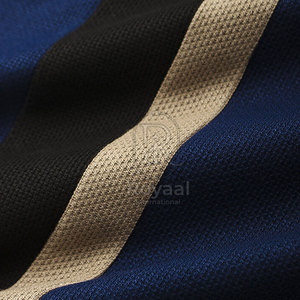 เสื้อยืดแขนสั้นผู้ชายรอยัล ลายทางบล็อกสี คอกลม ผ้าถัก สวมใส่สบาย - Product Image 3