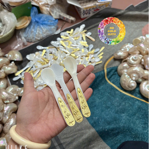 High Quality Natural Mother of Pearl Seashell Spoon <b>Mirror</b> Polished for Ice Cream Coffee Caviar for Restaurants Party Occasions - Product Image 1