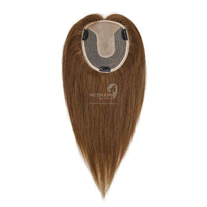 Slik Base - Extensiones de Cabello Natural Remy para Hombre, con Clip, para la Parte Derecha, con Base Biológica, 120% de Densidad - Product Image 6