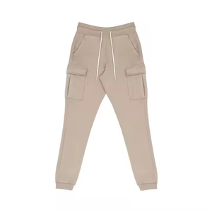 Pantalon de survêtement cargo décontracté pour homme, taille mi-haute, 100 % coton, léger, idéal pour la course et le jogging - Product Image 6