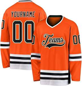 Jersey de Hockey sobre Hielo de Poliéster de Primera Calidad con Logotipo Personalizado, Transpirable, de Secado Rápido, Mangas Largas, Tallas Personalizadas, Venta en Línea - Product Image 1