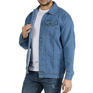 Chaqueta vaquera de color sólido, nuevo diseño, alta calidad, para hombre, informal, de alta demanda. - Product Image 3