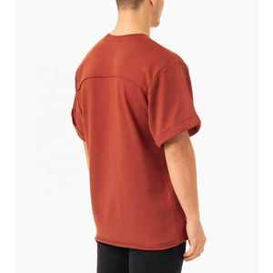 T-shirts formels pour hommes, confortables, de haute qualité, 100% coton, manches longues, col rond, séchage rapide, différentes couleurs contrastées - Product Image 5