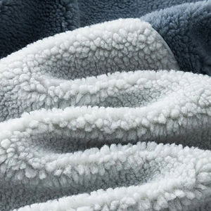 Sudadera con capucha de forro polar Sherpa personalizada, unisex, con cremallera, cálida para invierno, gruesa, de forro polar, estilo casual, diseño OEM ODM - Product Image 5