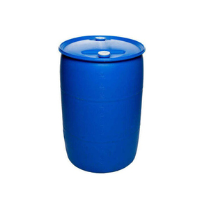 Barril de plástico de 120 litros (33 galones) HDPE con tapa abierta, color azul. - Product Image 1