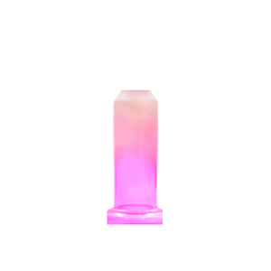 Mini chicha en verre dépoli écologique, design moderne et droit, fabrication indienne, prix de gros, rose, faite à la main, pour bar - Product Image 1