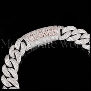 Cadena cubana de plata 925 más vendida para hombre, estilo hip hop, con incrustaciones de circonitas, collar de moda urbana, joyería de lujo, regalo llamativo en oferta. - Product Image 5