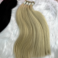 Extensions de cheveux humains vierges vietnamiens lisses en vrac 100g, double épaisseur, doux, brillants, sans perte, couleur et logo personnalisables