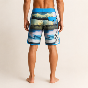 Men <b>Surfing</b> Shorts Sublimation Trending Quick-Dry Beach Board Shorts Front Logo Swim Trunks Lightweight High Quality Breathable - Product Image 2