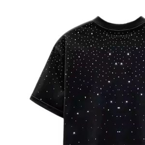 เสื้อยืดผู้ชายประดับเพชร ดีไซน์ใหม่ทันสมัย ขายดีที่สุด ขายส่งเสื้อยืดผู้ชายประดับเพชร - Product Image 5