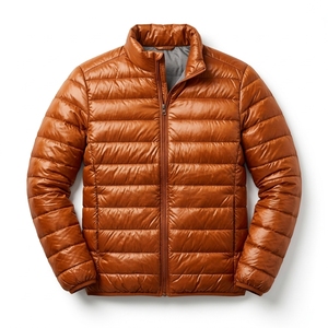Men Puffer <b>Jacket</b> Lightweight Quilted Full Zip Stand Collar Padded School Wear <b>Warm</b> Casual Custom OEM Wholesale Manufacturer - Product Image 1